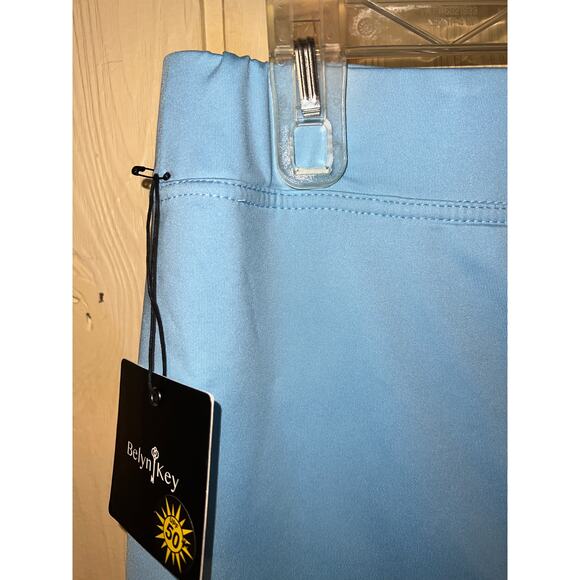 Belyn Key Baby Blue TIERED SKORT X-Large Sun Protection UPF 50 Tennis Golf NEW - Picture 11 of 13